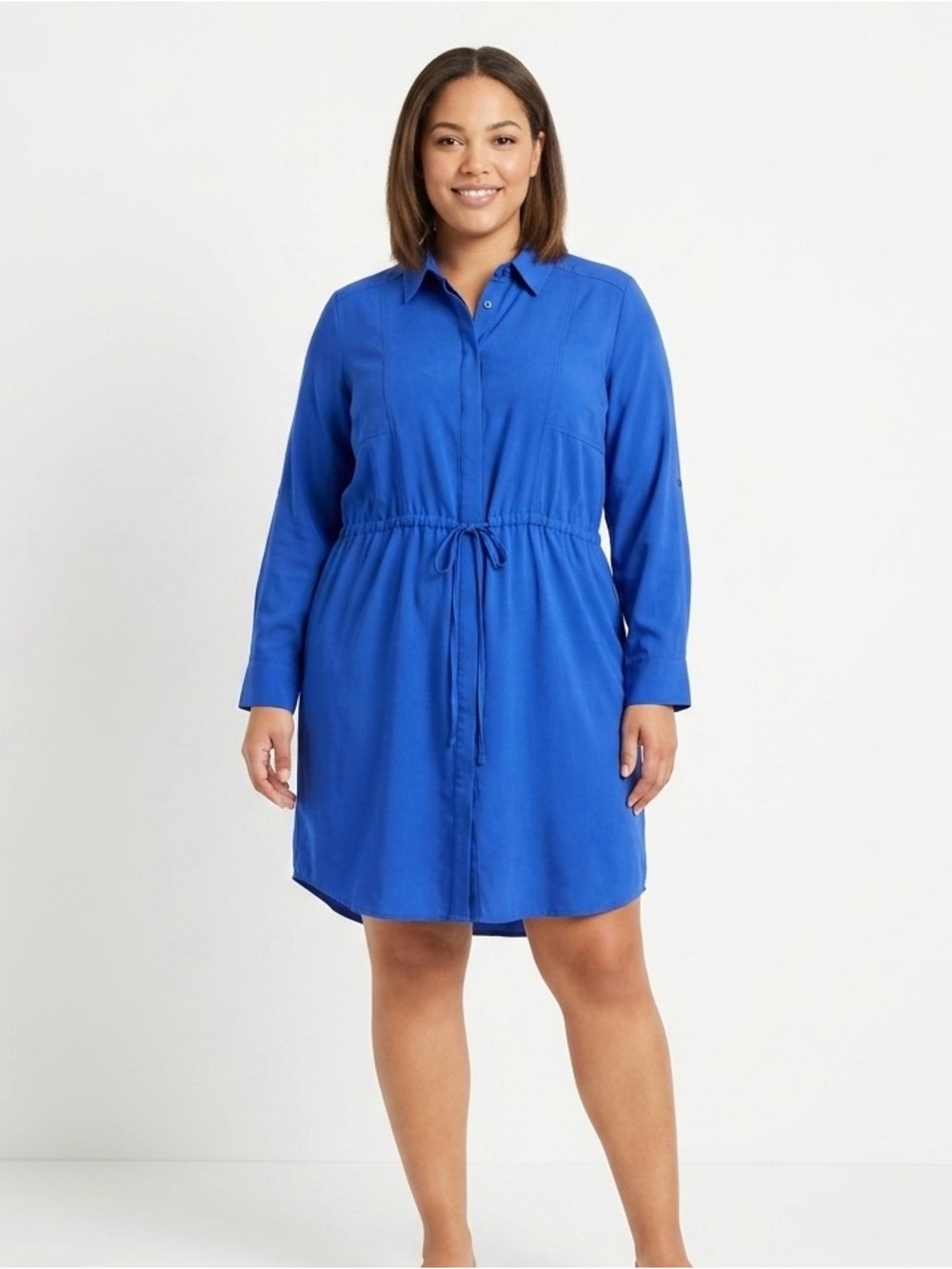 Mossimo Supply Co. Royal Blue Shirt Dress